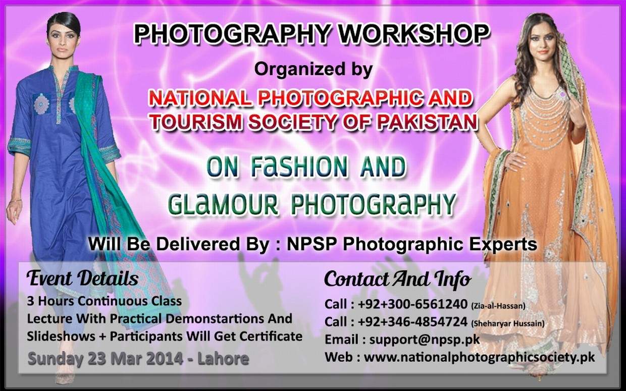 03. Photography Workshop In Lahore Pakistan On Fashion And Glamour Photography
