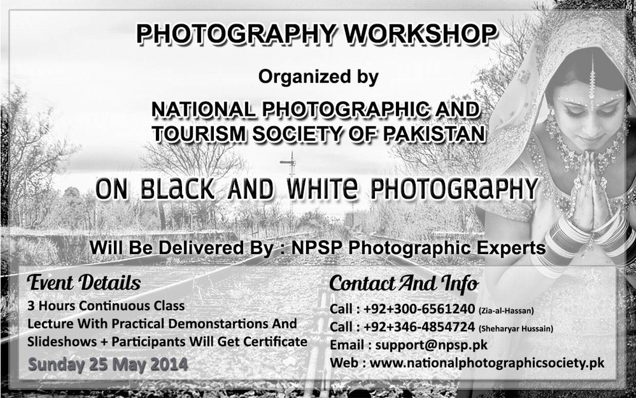 05. Photography Workshop In Lahore Pakistan On Black And White Photography